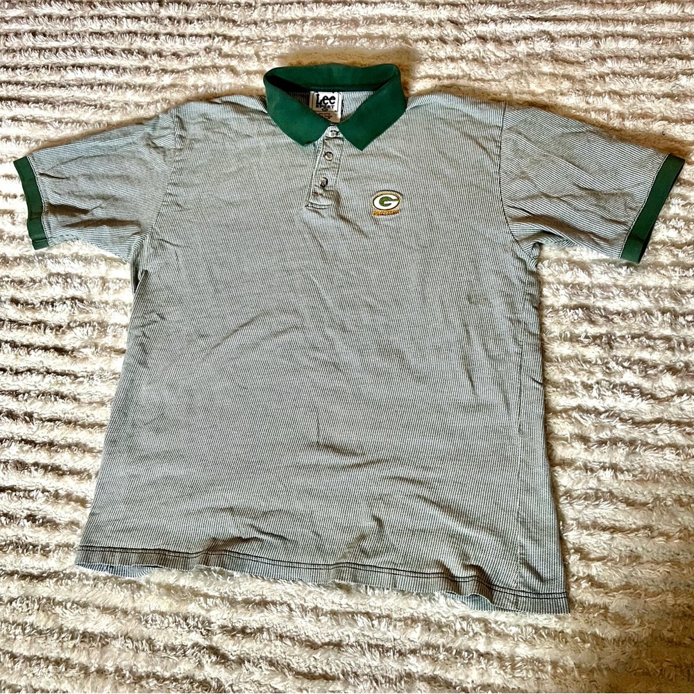 Lee Sport Green Bay Packers Polo Men’s XL Vintage 90s Football Shirt
